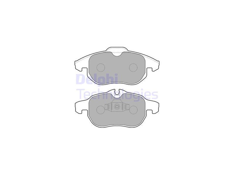 FREN BALATASI ON VECTRA C 02 > CROMA 05=> SIGNUM 03=> SAAB 9.3 02=> - DELPHI - OEM 1605088