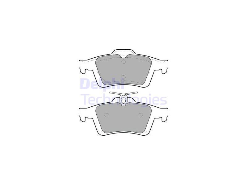 FREN BALATASI ARKA LAGUNA III 07=> FOCUS II CMAX VECTRA C CONNECT 02=> C5 08=> ( USTTEN SEGMANLI ) - DELPHI - OEM 4254.05