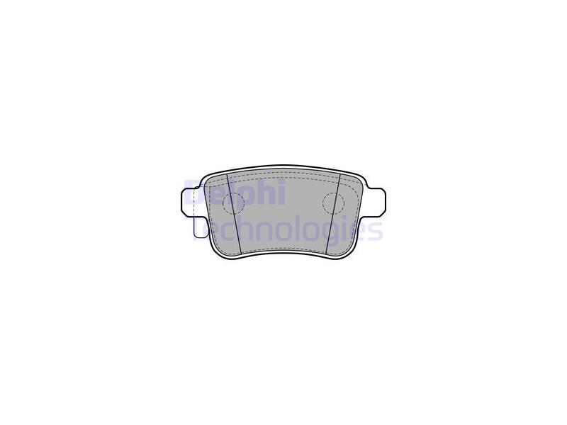 FREN BALATASI ARKA KANGOO 2010> CITAN W415 2012> - DELPHI - OEM 7701209869