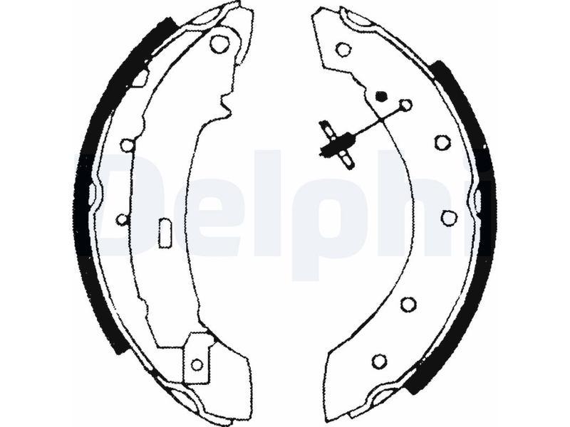 ARKA FREN BALATASI PABUCLU P106 P206 P306 SAXO CLIO II SYMBOL LAGUNA TWINGO LOGAN 04=> SANDERO 08=> - DELPHI - OEM 7701208111