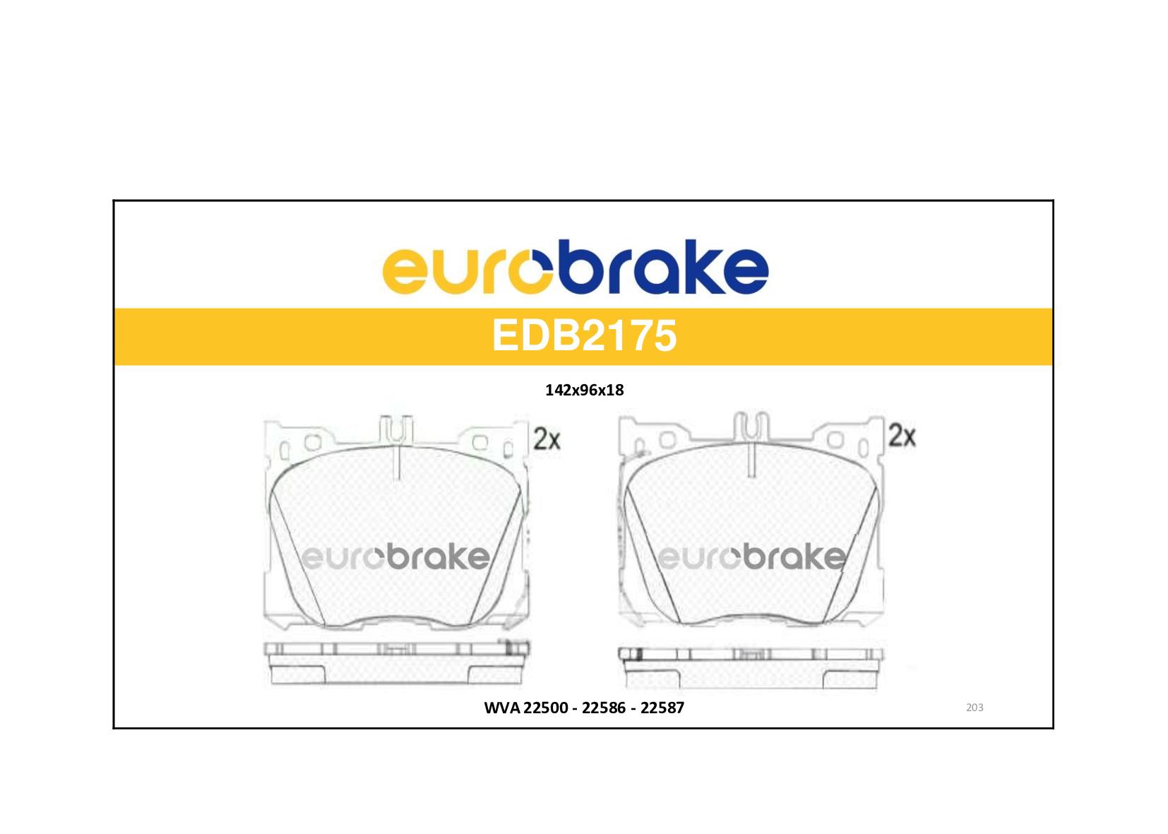 FREN BALATASI ON MEGANE IV 1.5 DCI 16=> - EUROBRAKE - OEM 410603407R