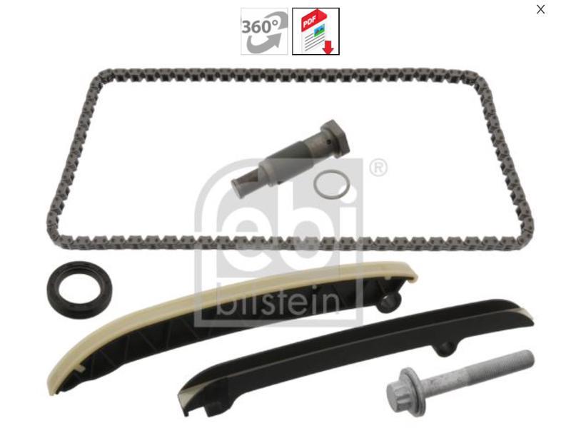 EKSANTRIK ZINCIR SETI VW GOLF6 JETTA POLO A3 LEON 1.2TSI 08 12 CBZB CBZA - FEBI - OEM 03F109158B