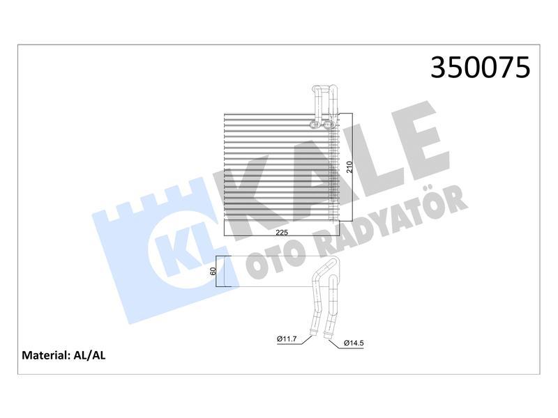 EVAPORATOR LOGAN DUSTER SANDERO - MODUS DUSTER SANDERO - MICRA - KALE - OEM 27280AX100