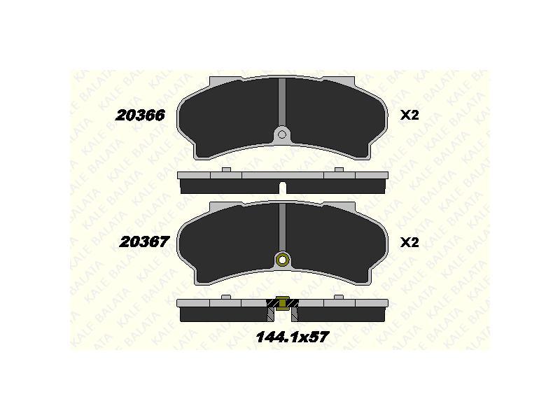 FREN BALATASI ON J7 J9 18MM FISLI 90=> - KALE BALATA - OEM 425012