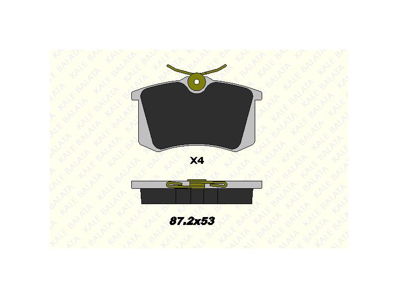 FREN BALATASI ARKA CLIO III CLIO IV V MEGANE II MEGANE IV HB FLUENCE - KALE BALATA - OEM 440605839R