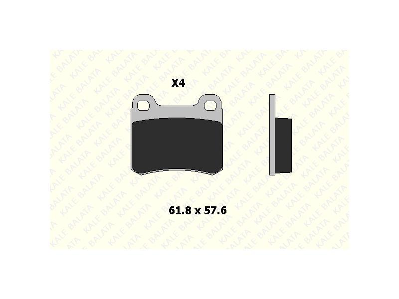 FREN BALATASI ARKA VECTRA A B F ASTRA KADETT E OMEGA B CALIBRA A 95=> - KALE BALATA - OEM 1605693