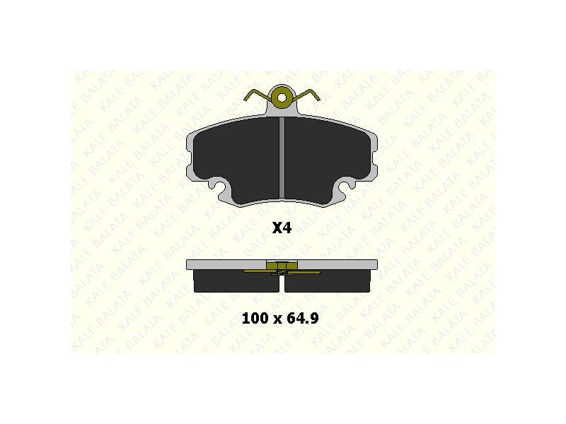 FREN BALATASI ON R9 CLIO - KALE BALATA - OEM 410602192R