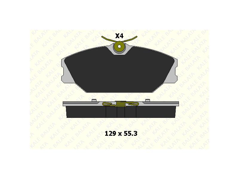 FREN BALATASI ON 1.6 16V MEGANE 1998 2002 - KALE BALATA - OEM 7701206379