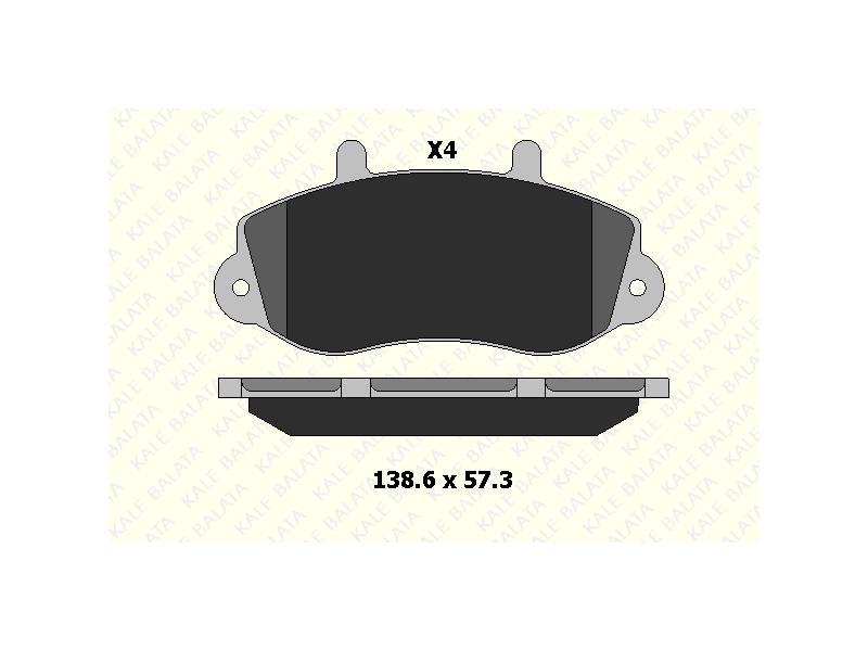 FREN BALATASI ON 2.5D 2.8TDI MASTER 1998 > - KALE BALATA - OEM 1605979