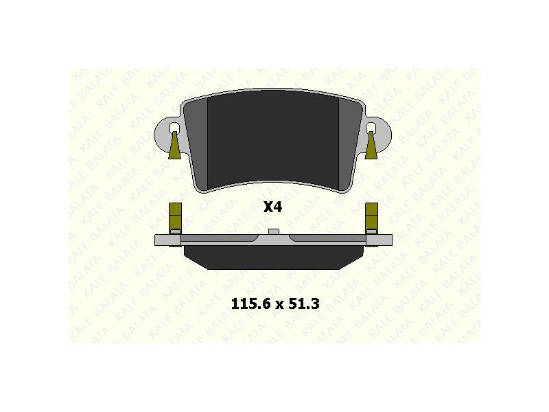 FREN BALATASI ARKA MASTER II MOVANO INTERSTAR - KALE BALATA - OEM 7701206763