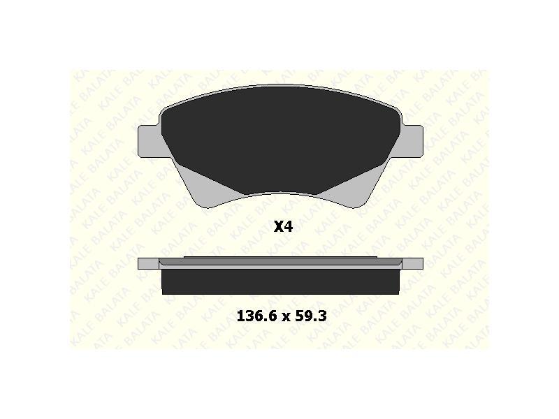 FREN BALATASI ON MGN II 1.5-1.9 DCI 11.02=> SCENIC 05=> KNG 01=> - KALE BALATA - OEM 7701207672