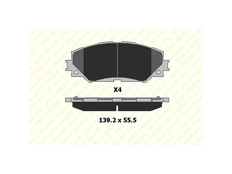 FREN BALATASI ON COROLLA AURIS 07-12 URBAN CRUISER 09=> TREZIA 10=> RAV4 06=> - KALE BALATA - OEM 446502220
