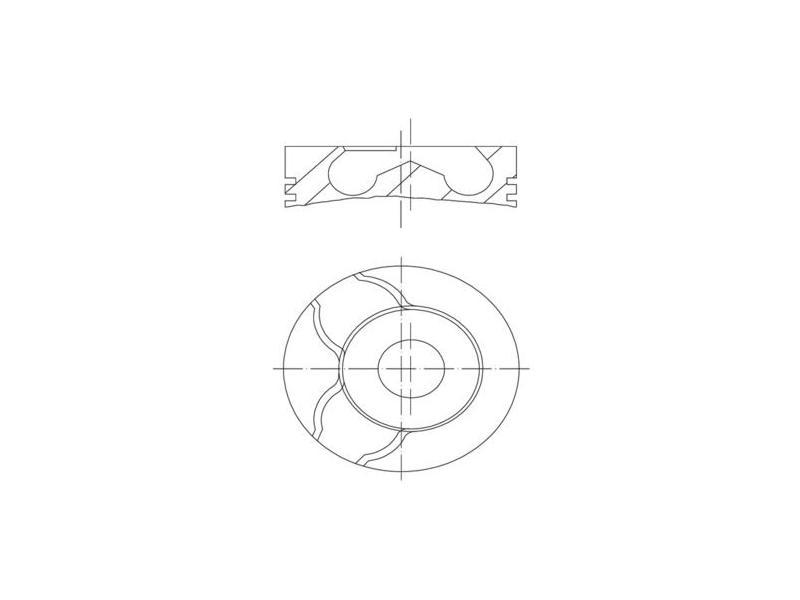 PISTON SEGMAN (76.50 MM 0.50 0.20 KISA ) CLIO KANGO 1.5 DIZEL K9K 26 PIM Y.M. - MAHLE - OEM 7701475898