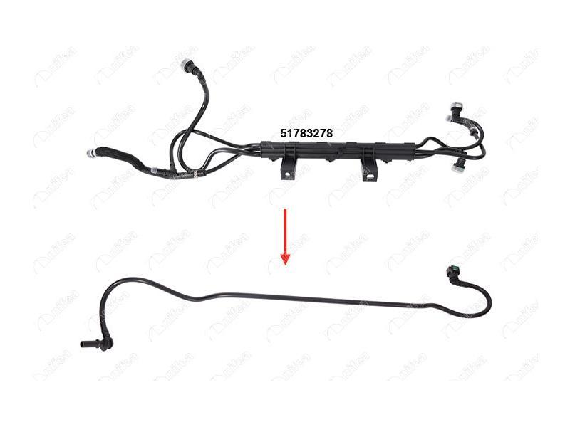 YAKIT BORUSU DOBLO 1.3 MULTIJET BRAKET HARIC — NIFEA 14619 - NIFEA - OEM 51783278