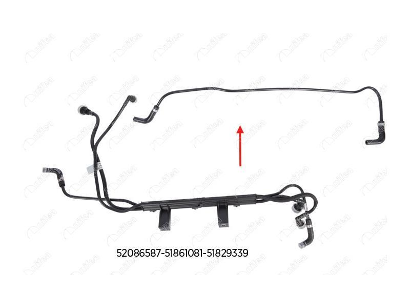YAKIT BORUSU BRAKET HARIC EURO 5 DOBLO 1.3 D MultI — NIFEA 14721 - NIFEA - OEM 52086587