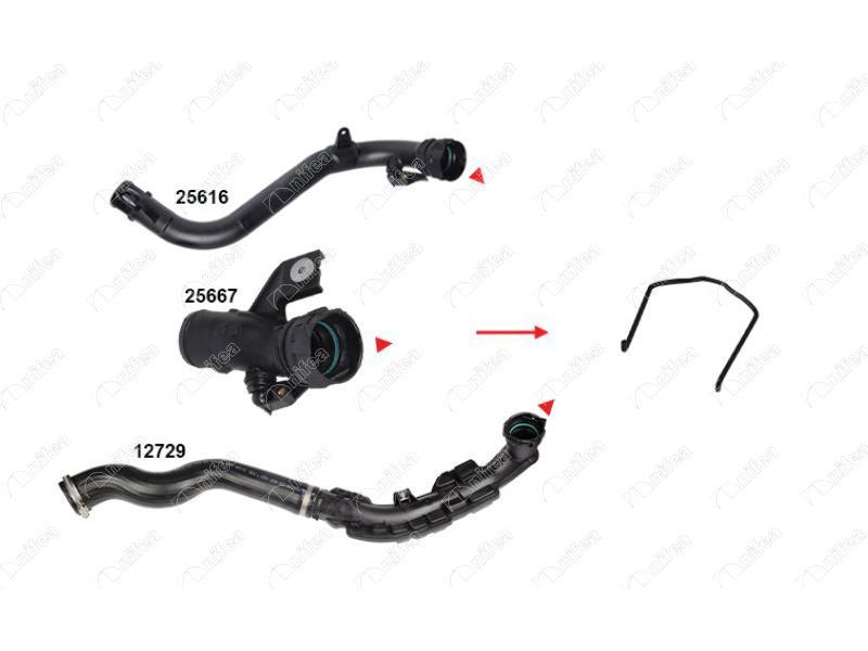 TURBO BORUSU SEKMANI KANGOO MASTER II MOVANO QASHQAI NV200 - NIFEA - OEM 144601FE0C