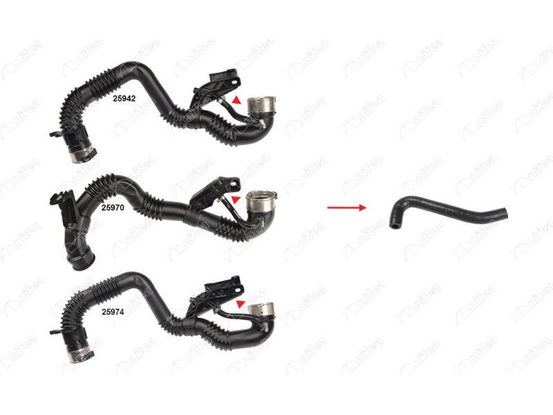 TURBO BORUSU HORTUMU PLASTIK BORU HARIC KADJAR KOLEOS II - NIFEA - OEM 144604BD1B