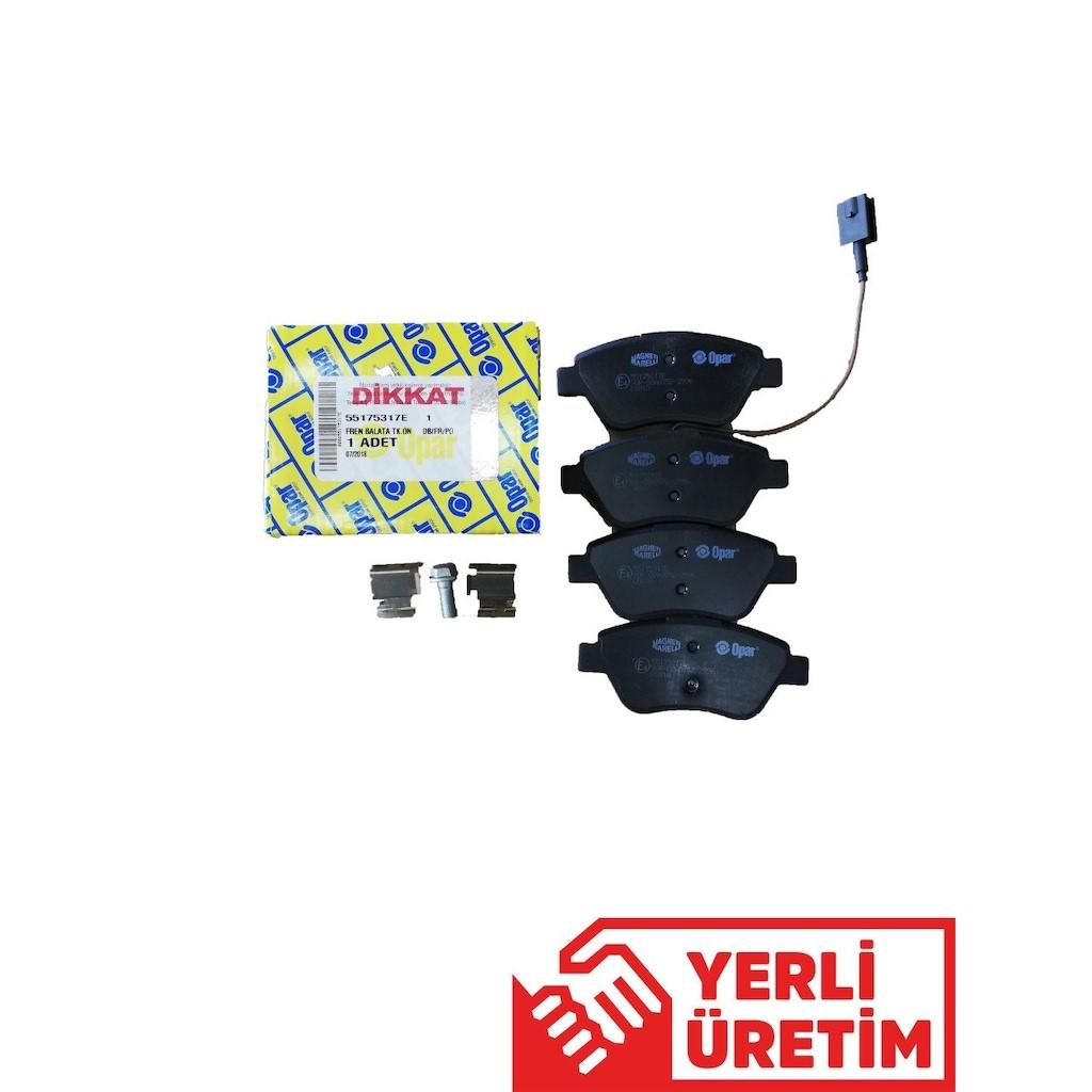 FREN BALATASI ON DOBLO 1.3 06=>FIORINO-G.PUNTO-BIPPER-CORSA-NEMO 1.3 06=> LINEA 1.3 07=> — OPAR OPR-55175317E - OPAR - OEM 55175317E