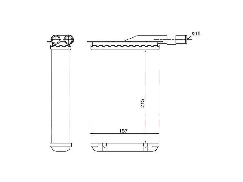 KALORIFER RADYATORU R9 R11 EXP (188x157x32) - ORIS - OEM 7701027078