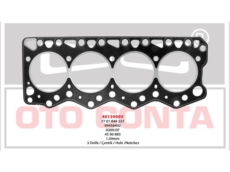 SILINDIR KAPAK CONTA DUCATO 2.8TDI MASTER 2.8DTI 1.50MM 3 CENTIK - OTOCONTA - OEM 7701044227