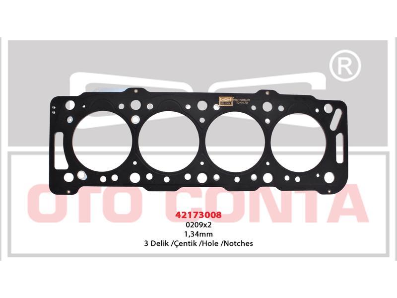 SILINDIR KAPAK CONTA BERLINGO PARTNER 1.9D CELIK MLS 3 DELIK 1.34MM DW8 - OTOCONTA - OEM 0209.X2