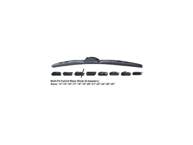 HYBIRDTIPI U KANCALI SILECEK SUPURGESI UNIVERSAL 8 ADAPTORLU 15 380mm - RBW