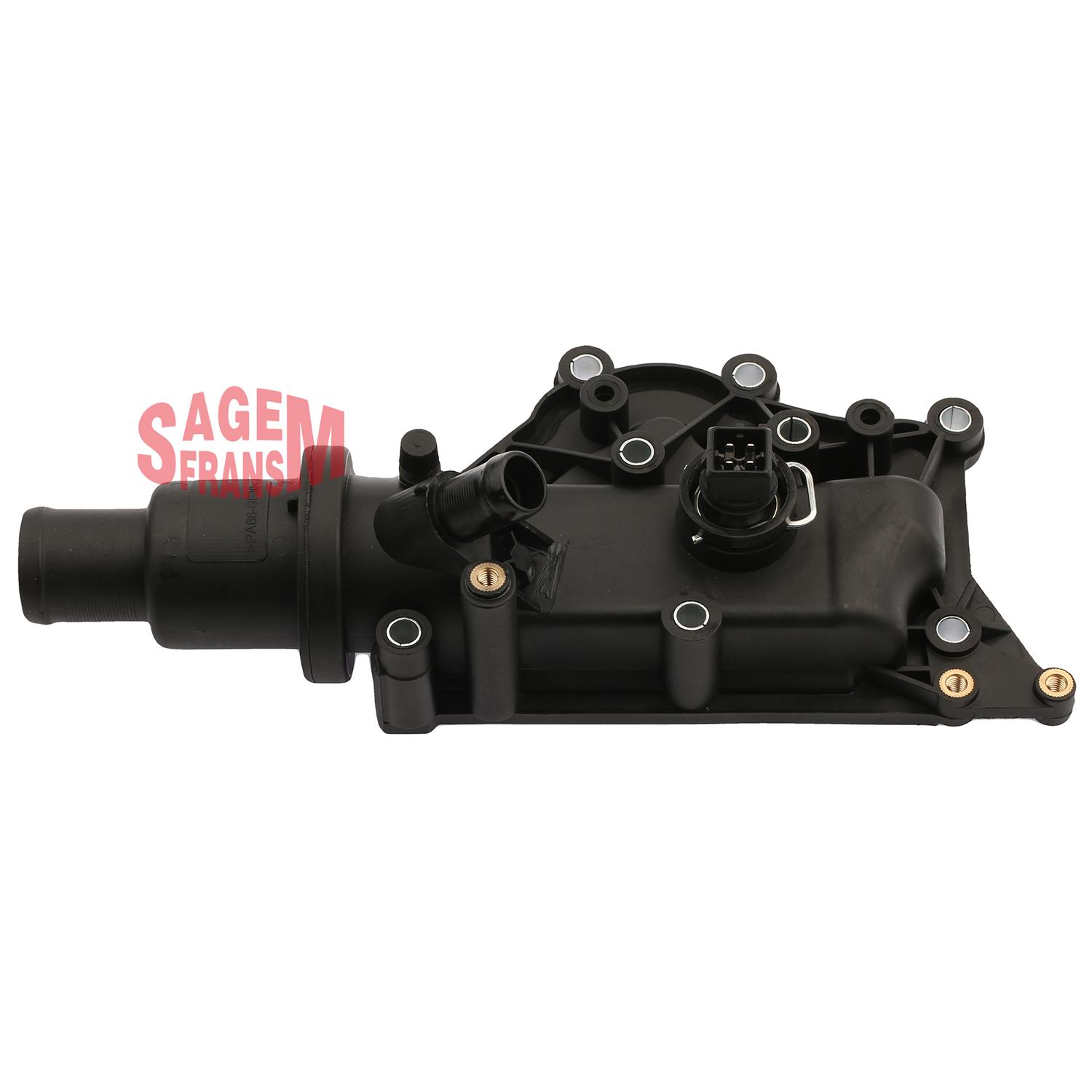 TERMOSTAT KOMPLE MEGANE II - III FLUENCE LAGUNA CLIO III 1.4 - 1.6 16V K4M ( MUSURLU ) - SAGEMFRANS - OEM 8200158269