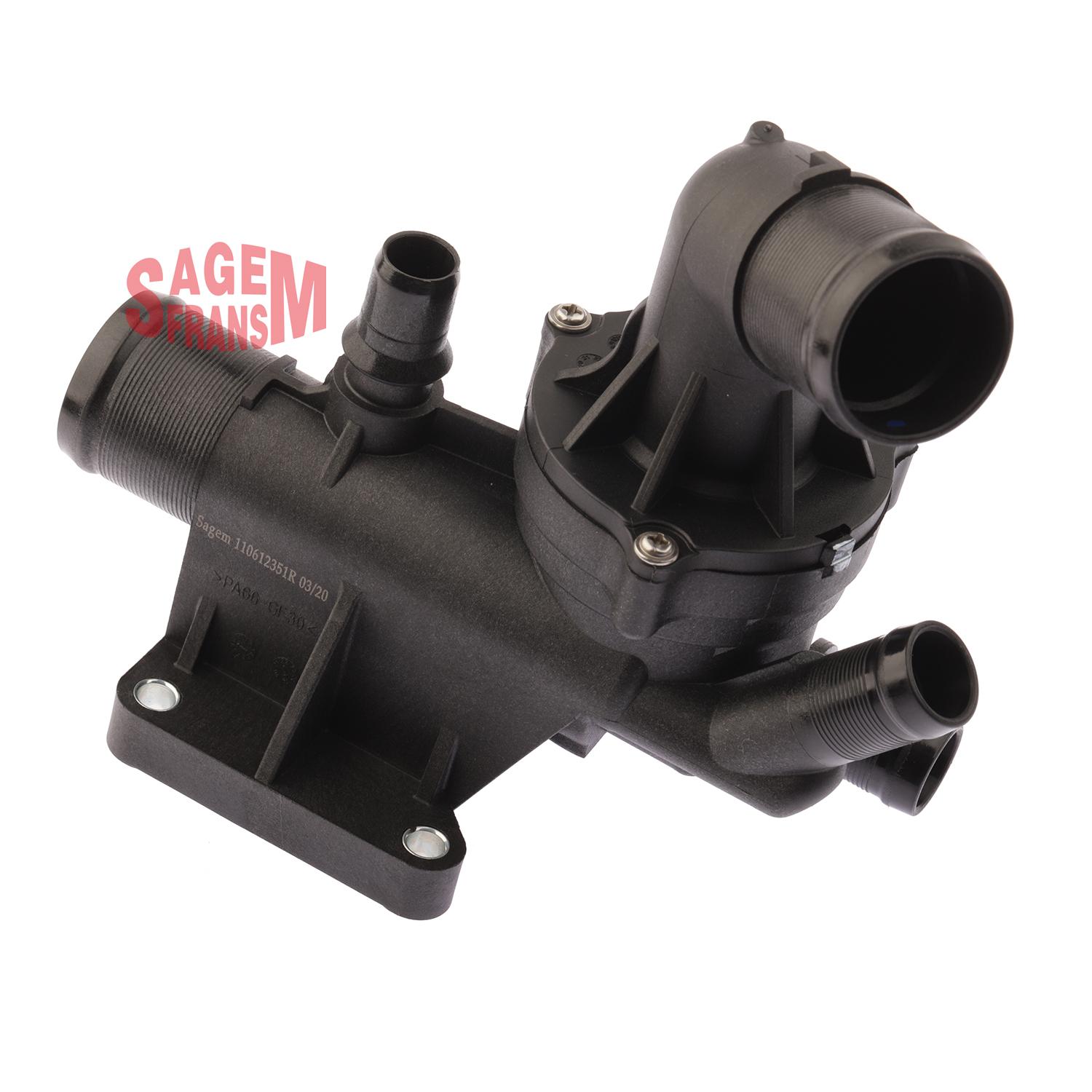 TERMOSTAT KOMPLE (80C) MEGANE III IV FLUENCE KADJAR SCENI - SAGEMFRANS - OEM 110617671R