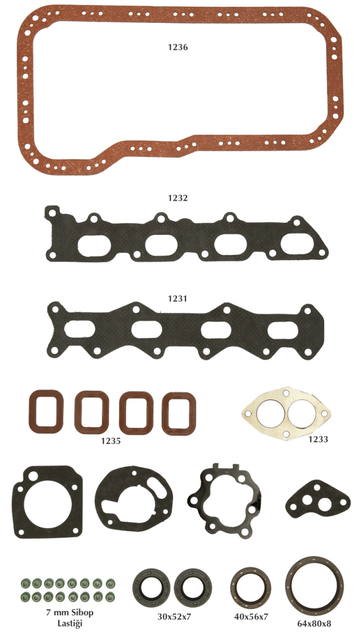 TAKIM CONTA KECELI SKCSIZ DOBLO MAREA - SUPSAN - OEM 71718658