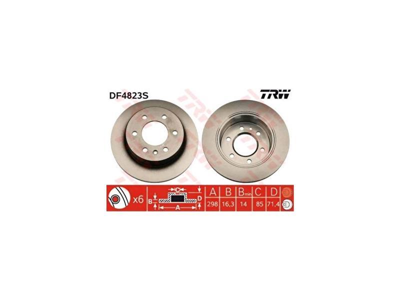 FREN DISKI ARKA DELIKSIZ SPRINTER 906 06=> 907 18=> CRAFTER 06=> - TRW - OEM 9064230012