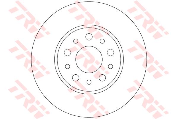 FREN DISKI ARKA DELIKSIZ FIAT 500 L 12> EGEA 15> 1.0 1.3 MTJ 1.4 1.6 MTJ 15> (251x41x5DL ) - TRW - OEM 51808471