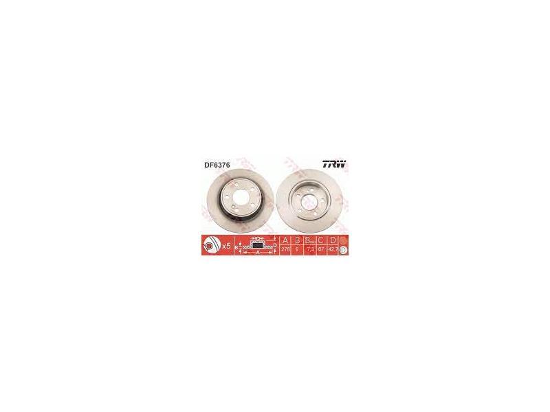 FREN DISKI ARKA A-CLASS W176 B-CLASS W246-W242 - TRW - OEM 2464230012