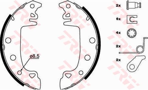 BALATA KAMPANA ARKA YAPISTIRMA R12 M131 - TRW - OEM 8455458172