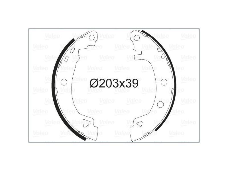 PABUCLU BALATA ARKA R19 EXP BRAVA BRAVO MAREA - VALEO - OEM 95659661