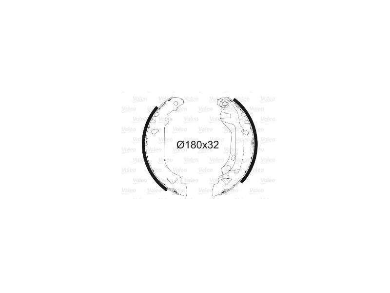 ARKA FREN BALATASI PABUCLU PUNTO TEMPRA TIPO - VALEO - OEM 5888433