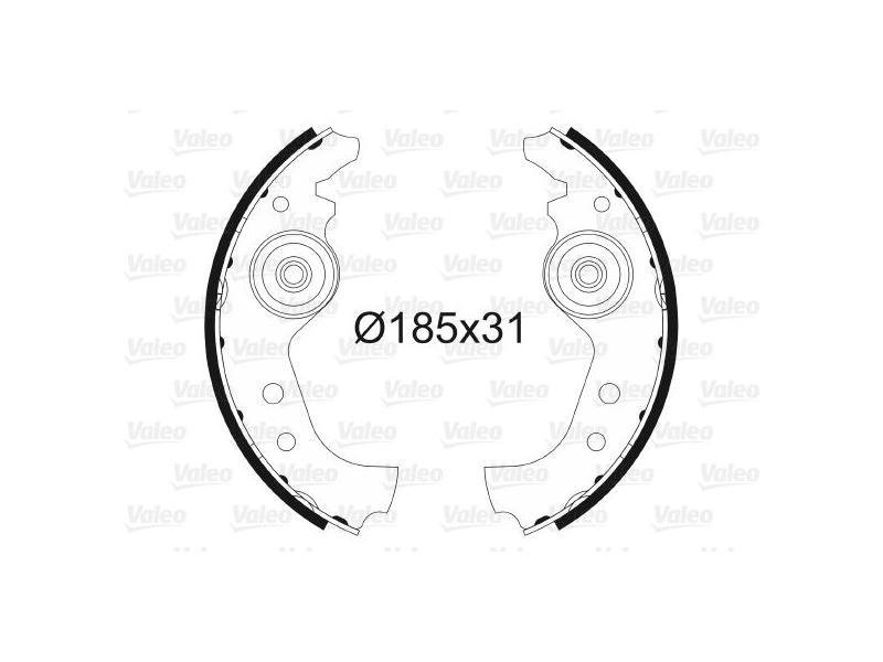 PABUCLU BALATA ARKA UNO 60 91-04 - VALEO - OEM 4352373