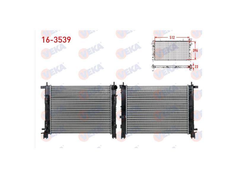 RADYATOR CLIO IV LOGAN II DOKKER LODGY 1.5 DCI — VEKA VEK-16-3539 - VEKA - OEM 214100078R