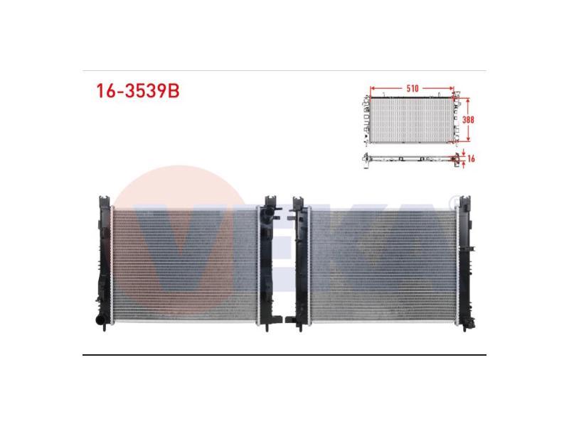 RADYATOR CLIO IV LOGAN II DOKKER LODGY 1.5 DCI — VEKA VEK-16-3539B - VEKA - OEM 214100078R