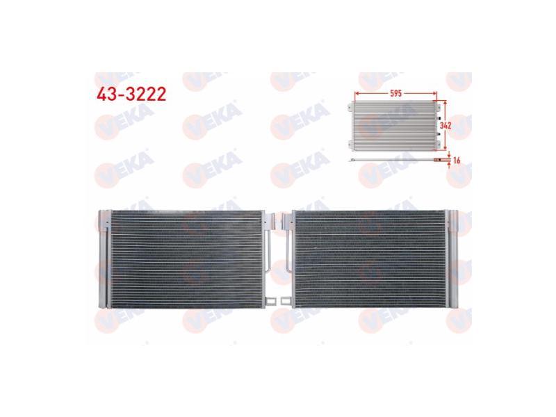 KLIMA RADYATORU CLIO SYMBOL 1.2 M T 1998 2005 — VEKA VEK-43-3222 - VEKA - OEM 7700414103