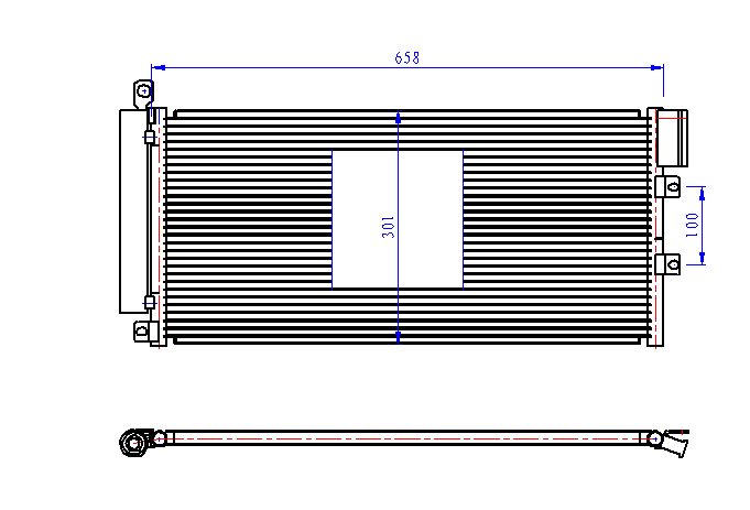 KLIMA RADYATORU CLIO IV 1.5 - VEKA - OEM 921006454R
