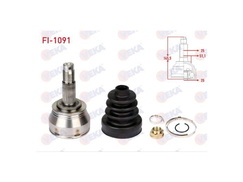 AKS KAFASI DIS LINEA 1.3 MJT 90 HP 25X25X51 2007> - VEKA - OEM 51795511