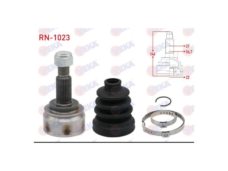 AKS KAFASI SOL-SAG ON DIS KANGOO (KW0/1) 1.5 DCI 5 VITES 27X22X56,7 UZUNLUK 146 mm 2008- - VEKA - OEM 391001916R