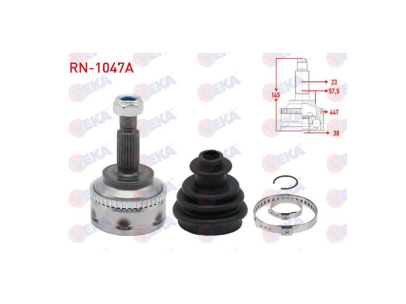 AKS KAFASI SOL-SAG ON DIS KANGOO (KC0/1) 1.5 DCI ABSLI 44 DIS KALIN FREZE 23X30X57,50 UZUNLUK 145mm - VEKA - OEM 82000236110
