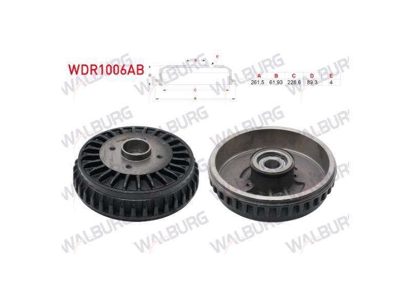 FREN KAMPANASI ARKA RULMANLI ABS OKUYUCULU TIRNAKLI 4 DELIK CLIO IV KANGOO CAPTUR - WALBURG - OEM 432009234R