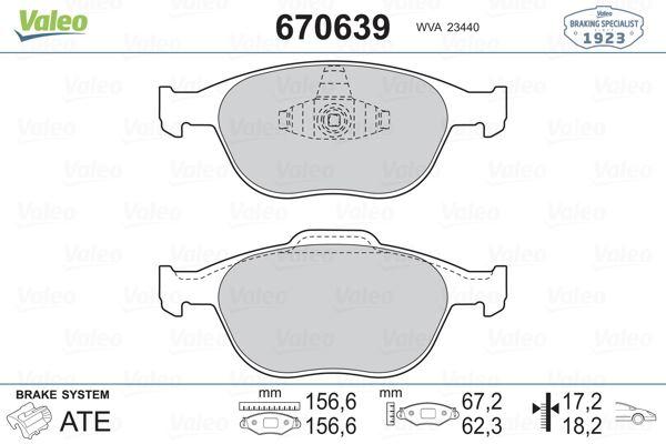 ON FREN BALATASI CONNECT 1.8TDCI 02>14 - VALEO - OEM 2T1J2K021AA