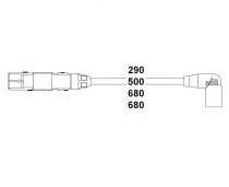 BUJİ KABLOSU TK GOLF IV (AKL) (98-01)-AUDI A3 1.6 8V 96=> FABIA-OCTAVIA-SUPERB 2.0. 1.6 8V 99=> - HELLUX - OEM 06A905409A