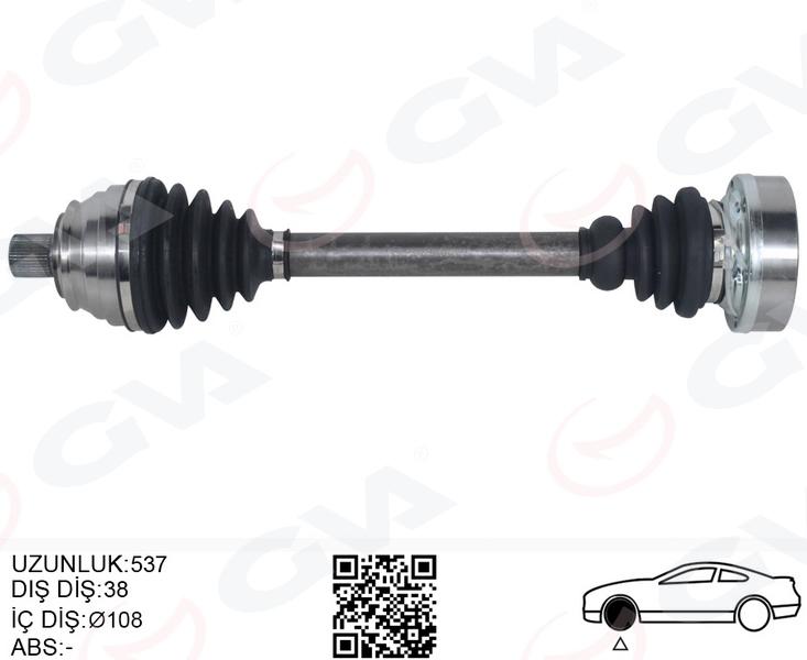 KOMPLE AKS ÖN SAĞ/SOL T4 1.9 TD-2.4 D-2.5 TDİ (91-03) ACV-AJA-AAB 1.9 TD-2.4 D-2.5 TDİ - GVA - OEM 701407271M