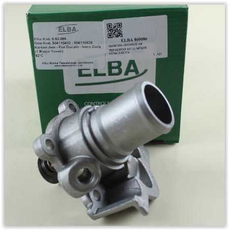 TERMOSTAT 82 °C FIAT DUCATO 06>14 DUCATO 15> IVECO DAILY IV 06>11 DAILY V 11>14 DAILY VI 14>21 2.3D MJET 2.3 JTD F1A - ELBA - OEM 504387382