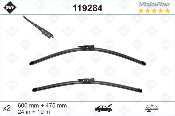 SILECEK SUPURGESI TAKIMI 600mm / 475mm MERCEDES W176 C117 X156 . AUDI A3 . RENAULT KOLEOS . BMW E90 E92 E93 F30 G22 G23 E84 - VALEO - OEM A1768202800