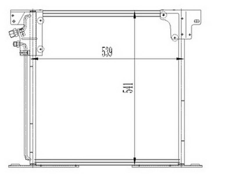 KLIMA RADYATORU MERCEDES VITO W638 - ORIS - OEM A6388350170